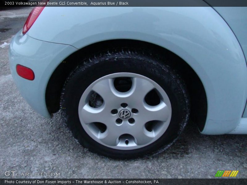 Aquarius Blue / Black 2003 Volkswagen New Beetle GLS Convertible