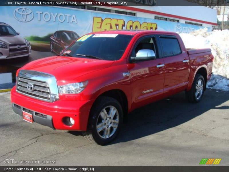 Radiant Red / Graphite Gray 2008 Toyota Tundra Limited CrewMax 4x4