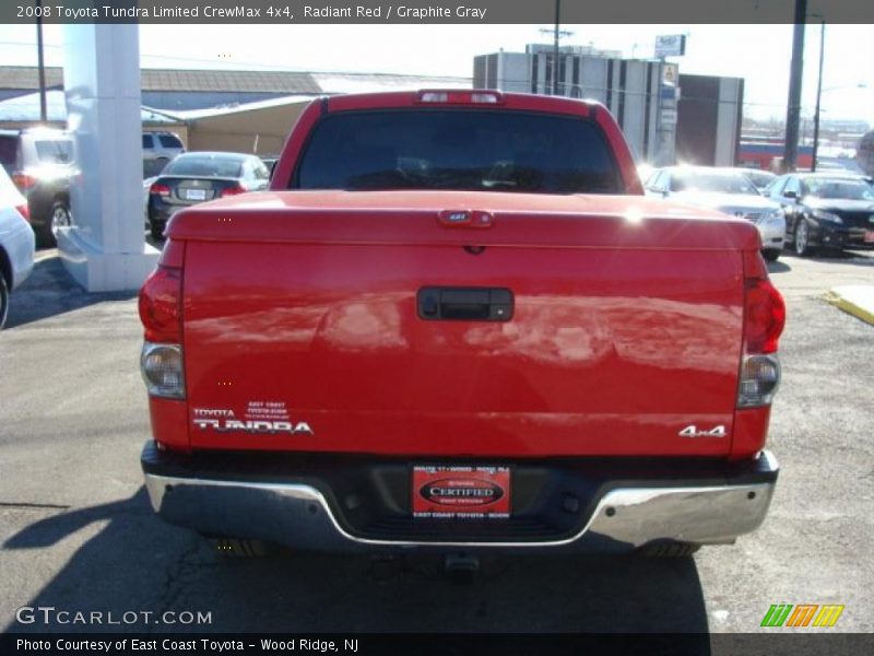 Radiant Red / Graphite Gray 2008 Toyota Tundra Limited CrewMax 4x4