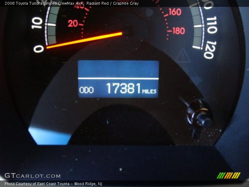 Radiant Red / Graphite Gray 2008 Toyota Tundra Limited CrewMax 4x4