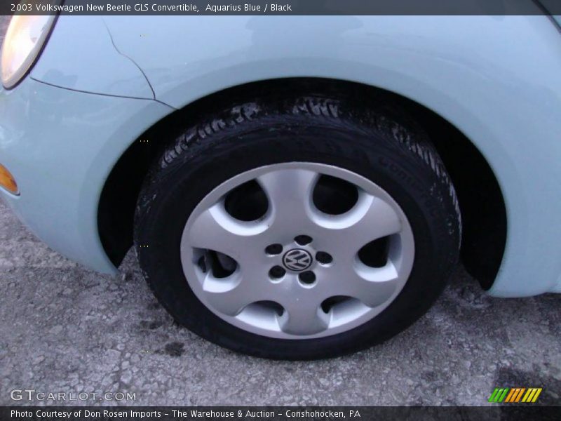 Aquarius Blue / Black 2003 Volkswagen New Beetle GLS Convertible