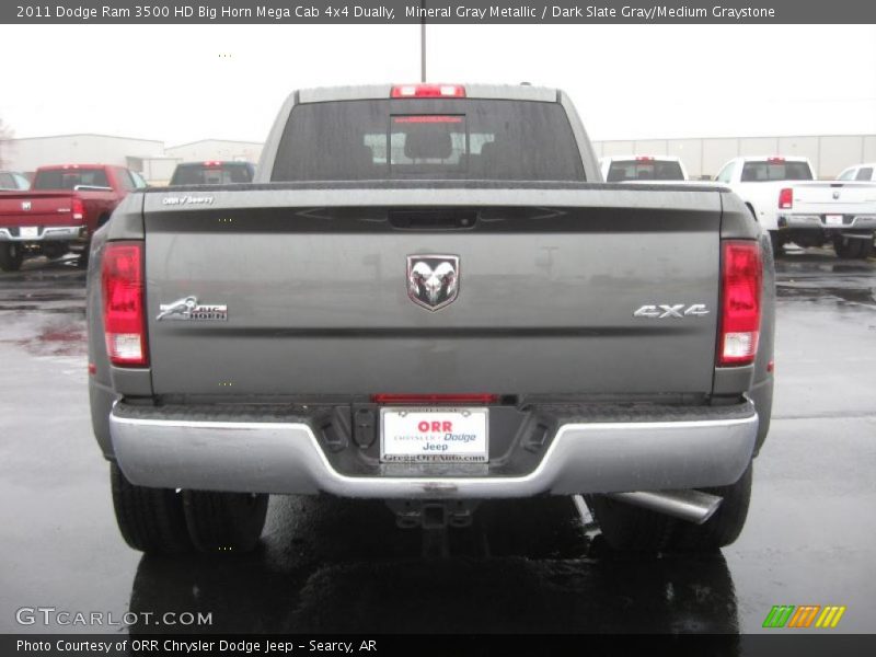  2011 Ram 3500 HD Big Horn Mega Cab 4x4 Dually Mineral Gray Metallic