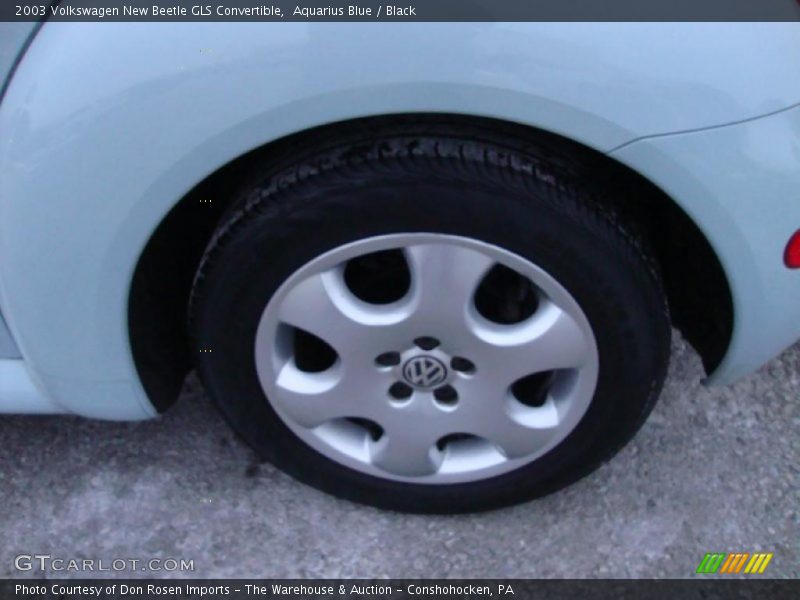 Aquarius Blue / Black 2003 Volkswagen New Beetle GLS Convertible