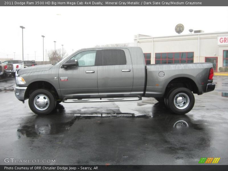 Mineral Gray Metallic / Dark Slate Gray/Medium Graystone 2011 Dodge Ram 3500 HD Big Horn Mega Cab 4x4 Dually