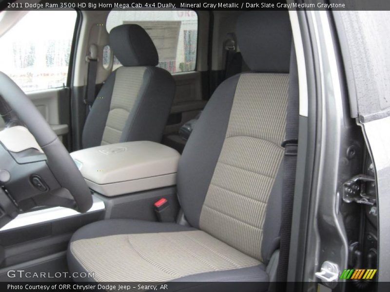  2011 Ram 3500 HD Big Horn Mega Cab 4x4 Dually Dark Slate Gray/Medium Graystone Interior