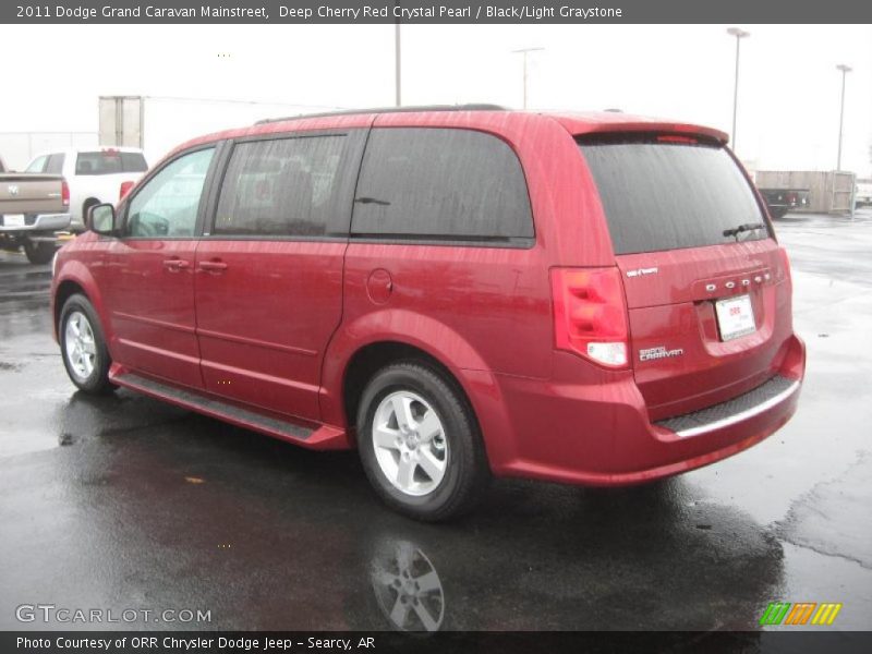 Deep Cherry Red Crystal Pearl / Black/Light Graystone 2011 Dodge Grand Caravan Mainstreet