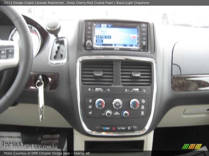 Deep Cherry Red Crystal Pearl / Black/Light Graystone 2011 Dodge Grand Caravan Mainstreet