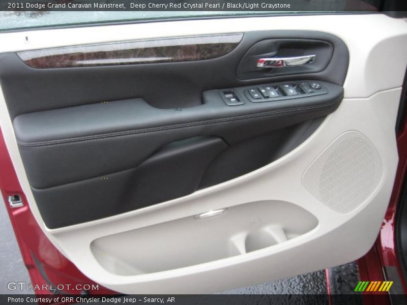Deep Cherry Red Crystal Pearl / Black/Light Graystone 2011 Dodge Grand Caravan Mainstreet