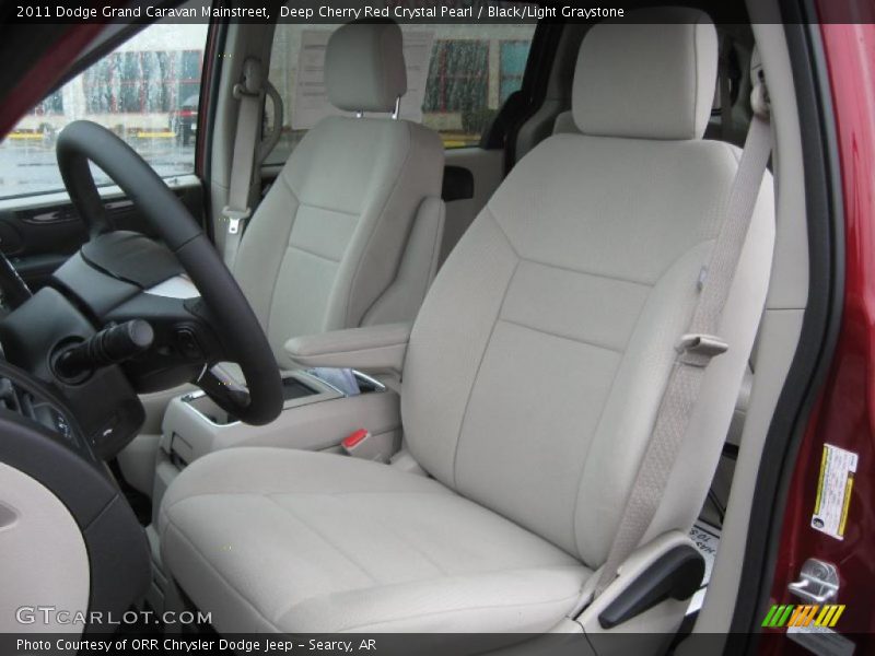 Deep Cherry Red Crystal Pearl / Black/Light Graystone 2011 Dodge Grand Caravan Mainstreet