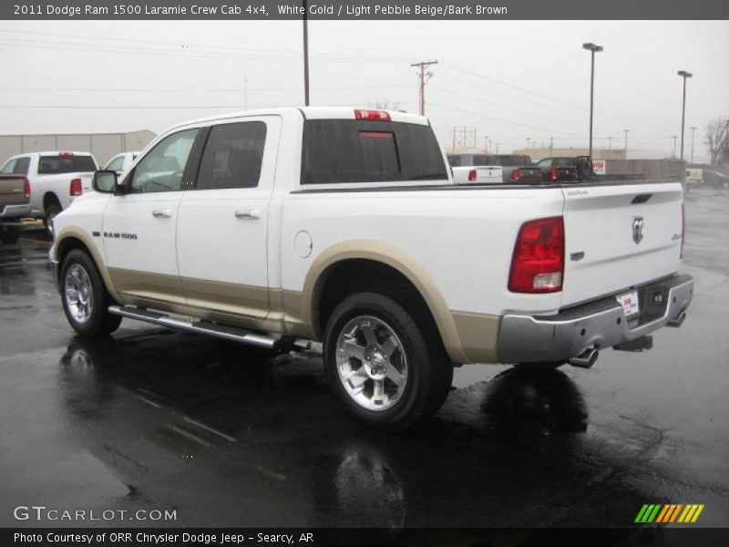 White Gold / Light Pebble Beige/Bark Brown 2011 Dodge Ram 1500 Laramie Crew Cab 4x4