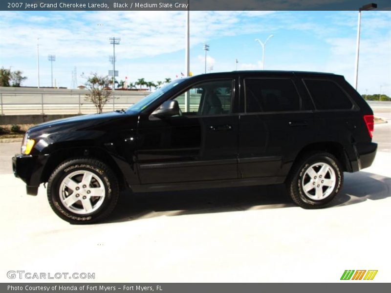 Black / Medium Slate Gray 2007 Jeep Grand Cherokee Laredo