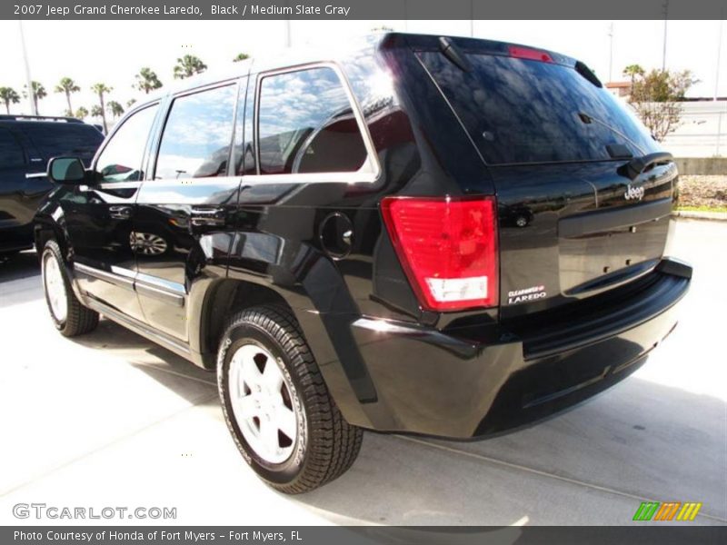 Black / Medium Slate Gray 2007 Jeep Grand Cherokee Laredo