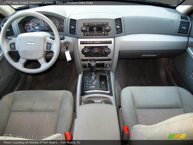 Black / Medium Slate Gray 2007 Jeep Grand Cherokee Laredo