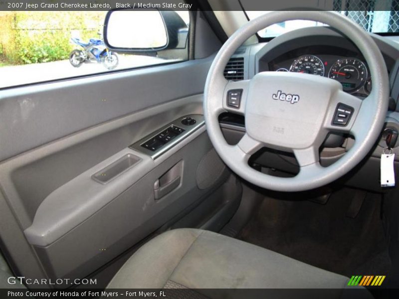 Black / Medium Slate Gray 2007 Jeep Grand Cherokee Laredo
