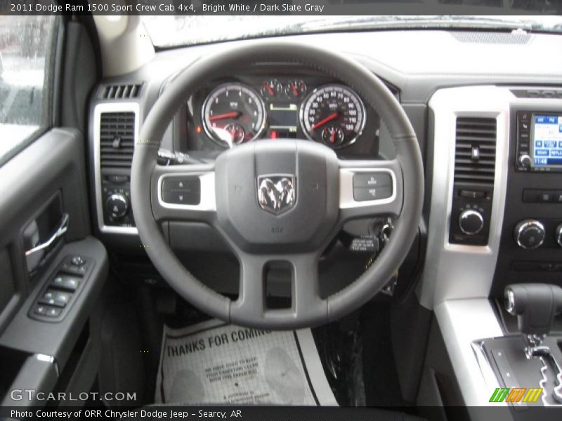 Bright White / Dark Slate Gray 2011 Dodge Ram 1500 Sport Crew Cab 4x4