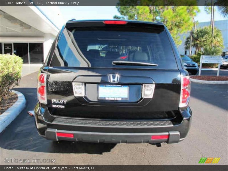 Formal Black / Gray 2007 Honda Pilot EX-L