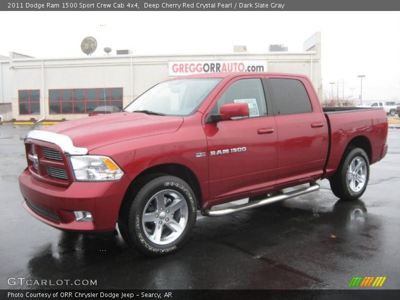 Deep Cherry Red Crystal Pearl / Dark Slate Gray 2011 Dodge Ram 1500 Sport Crew Cab 4x4