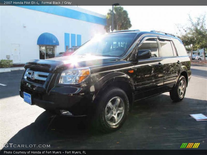 Formal Black / Gray 2007 Honda Pilot EX-L