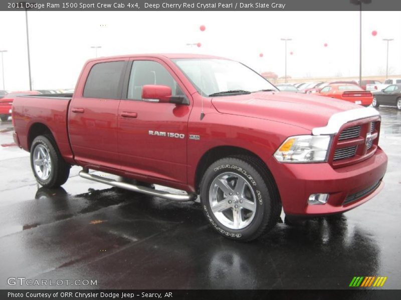  2011 Ram 1500 Sport Crew Cab 4x4 Deep Cherry Red Crystal Pearl