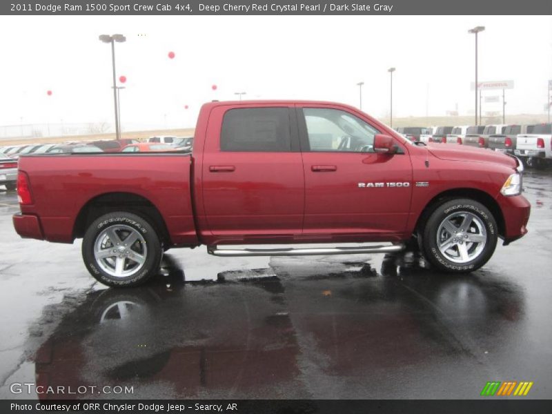  2011 Ram 1500 Sport Crew Cab 4x4 Deep Cherry Red Crystal Pearl