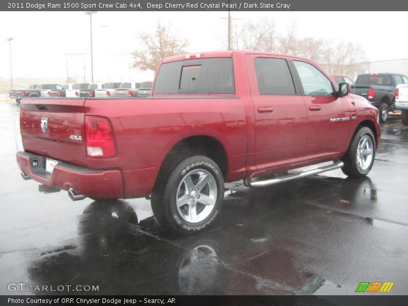 Deep Cherry Red Crystal Pearl / Dark Slate Gray 2011 Dodge Ram 1500 Sport Crew Cab 4x4