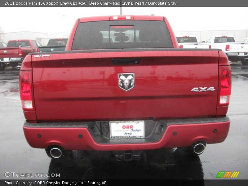 Deep Cherry Red Crystal Pearl / Dark Slate Gray 2011 Dodge Ram 1500 Sport Crew Cab 4x4