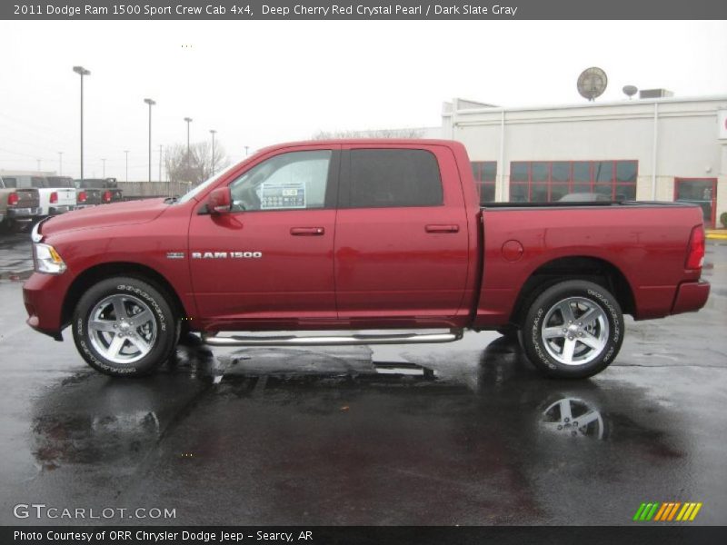 Deep Cherry Red Crystal Pearl / Dark Slate Gray 2011 Dodge Ram 1500 Sport Crew Cab 4x4