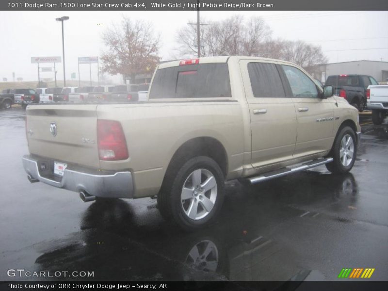 White Gold / Light Pebble Beige/Bark Brown 2011 Dodge Ram 1500 Lone Star Crew Cab 4x4
