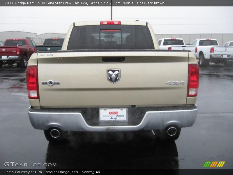 White Gold / Light Pebble Beige/Bark Brown 2011 Dodge Ram 1500 Lone Star Crew Cab 4x4