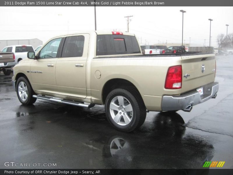 White Gold / Light Pebble Beige/Bark Brown 2011 Dodge Ram 1500 Lone Star Crew Cab 4x4