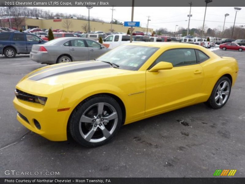 Rally Yellow / Black 2011 Chevrolet Camaro LT/RS Coupe