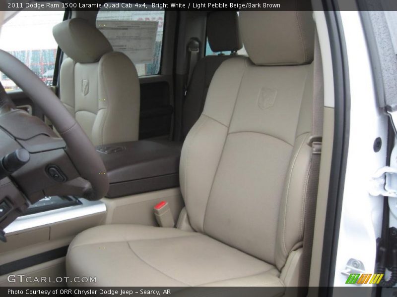  2011 Ram 1500 Laramie Quad Cab 4x4 Light Pebble Beige/Bark Brown Interior