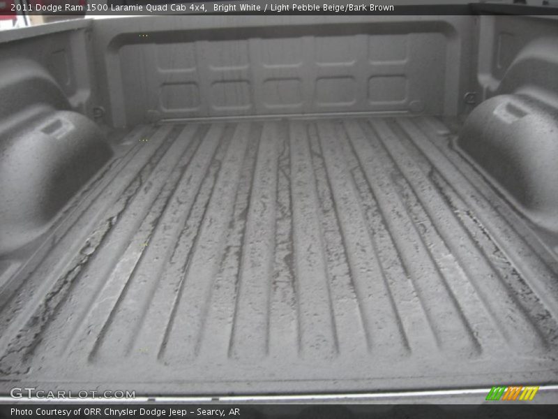 Bright White / Light Pebble Beige/Bark Brown 2011 Dodge Ram 1500 Laramie Quad Cab 4x4