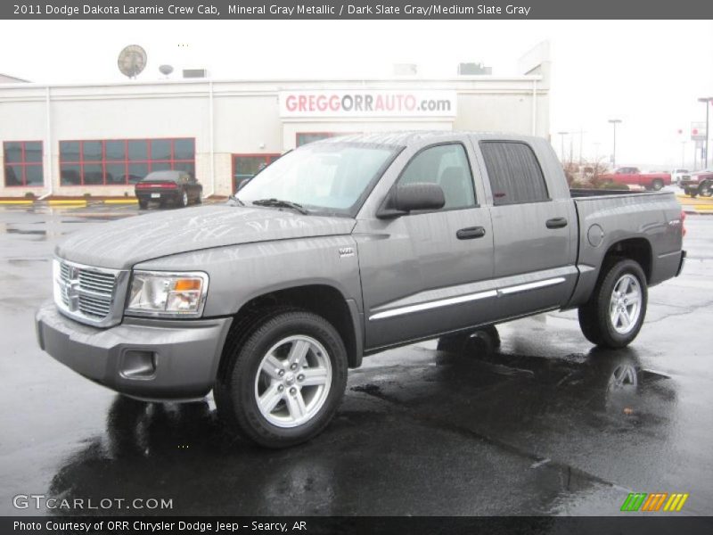 Mineral Gray Metallic / Dark Slate Gray/Medium Slate Gray 2011 Dodge Dakota Laramie Crew Cab