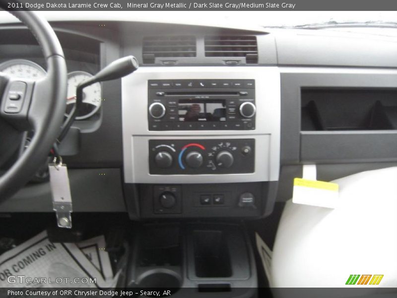 Mineral Gray Metallic / Dark Slate Gray/Medium Slate Gray 2011 Dodge Dakota Laramie Crew Cab