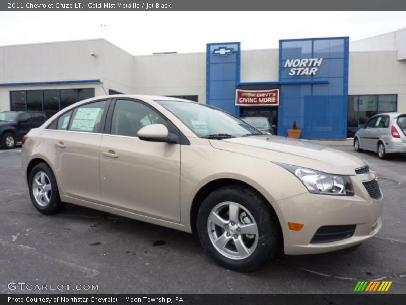 Gold Mist Metallic / Jet Black 2011 Chevrolet Cruze LT