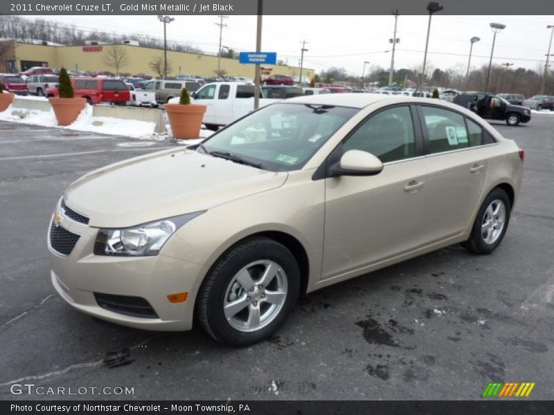 Gold Mist Metallic / Jet Black 2011 Chevrolet Cruze LT