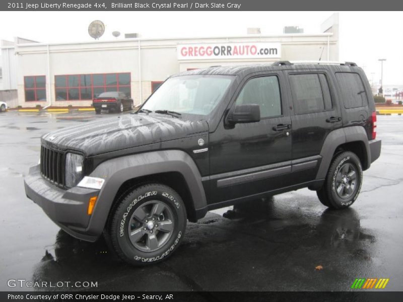 Brilliant Black Crystal Pearl / Dark Slate Gray 2011 Jeep Liberty Renegade 4x4