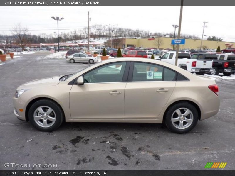 Gold Mist Metallic / Jet Black 2011 Chevrolet Cruze LT