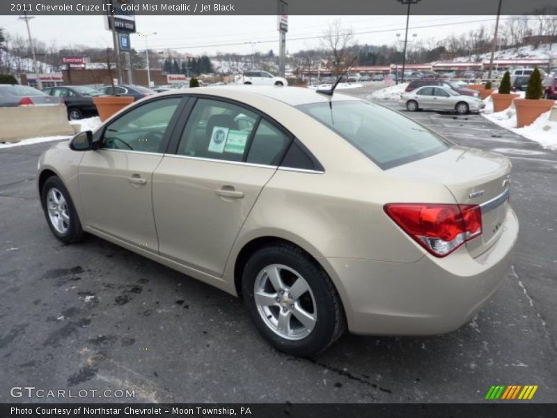 Gold Mist Metallic / Jet Black 2011 Chevrolet Cruze LT