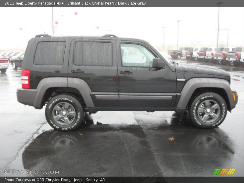 Brilliant Black Crystal Pearl / Dark Slate Gray 2011 Jeep Liberty Renegade 4x4