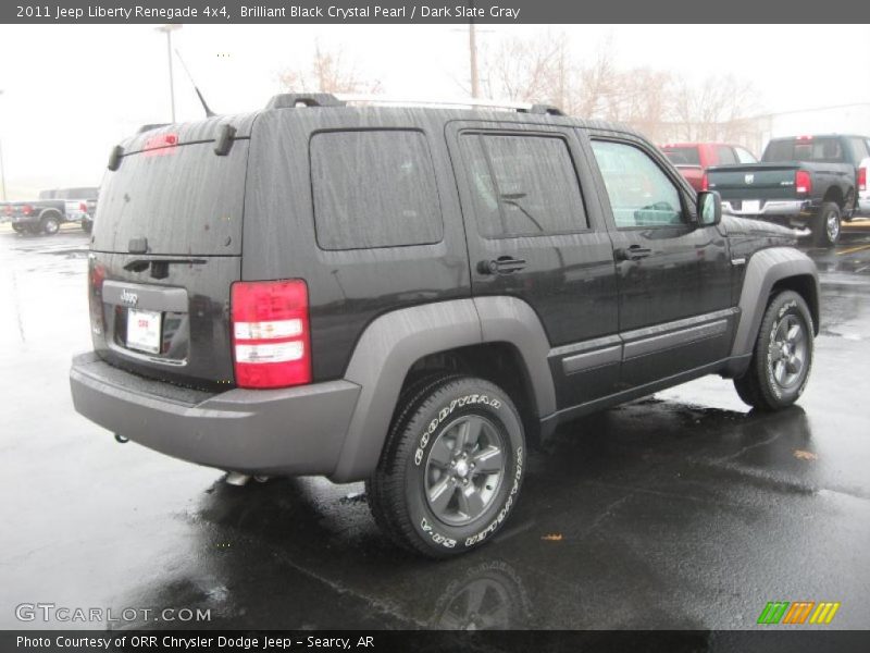 Brilliant Black Crystal Pearl / Dark Slate Gray 2011 Jeep Liberty Renegade 4x4