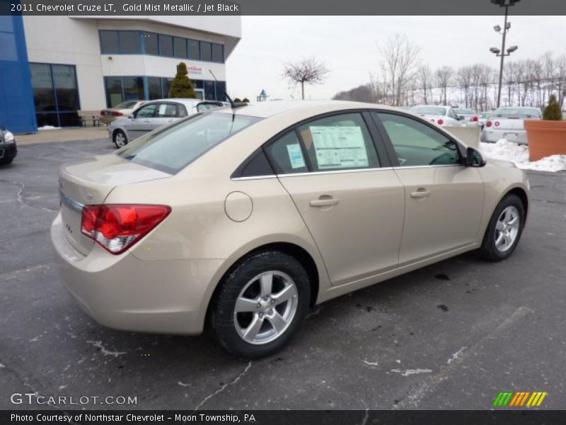 Gold Mist Metallic / Jet Black 2011 Chevrolet Cruze LT