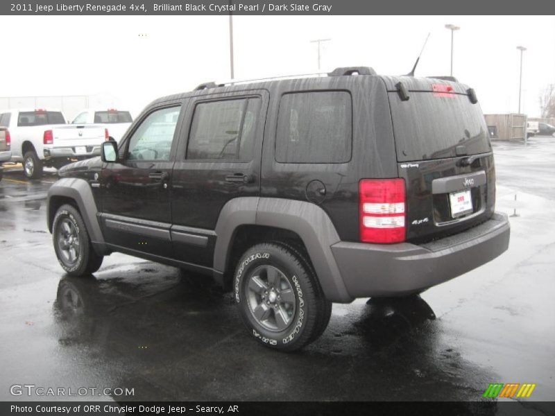 Brilliant Black Crystal Pearl / Dark Slate Gray 2011 Jeep Liberty Renegade 4x4