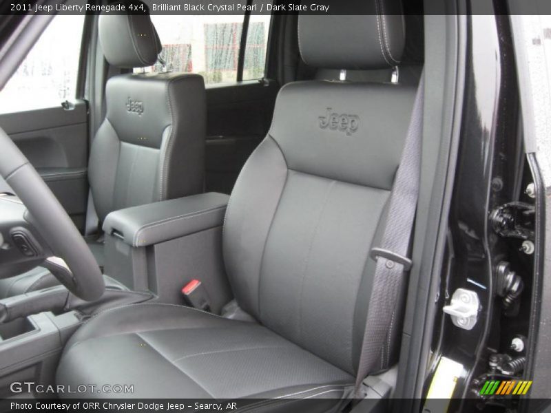 Brilliant Black Crystal Pearl / Dark Slate Gray 2011 Jeep Liberty Renegade 4x4
