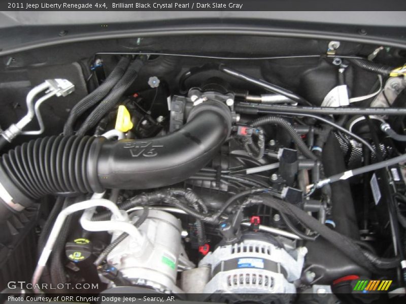 Brilliant Black Crystal Pearl / Dark Slate Gray 2011 Jeep Liberty Renegade 4x4