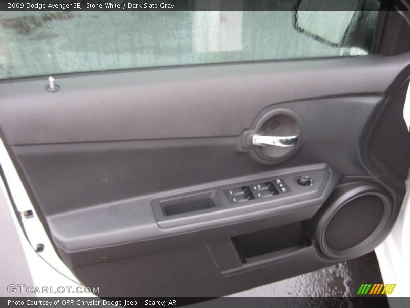 Stone White / Dark Slate Gray 2009 Dodge Avenger SE