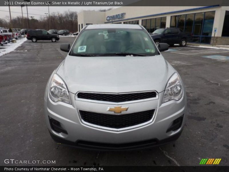 Silver Ice Metallic / Light Titanium/Jet Black 2011 Chevrolet Equinox LS