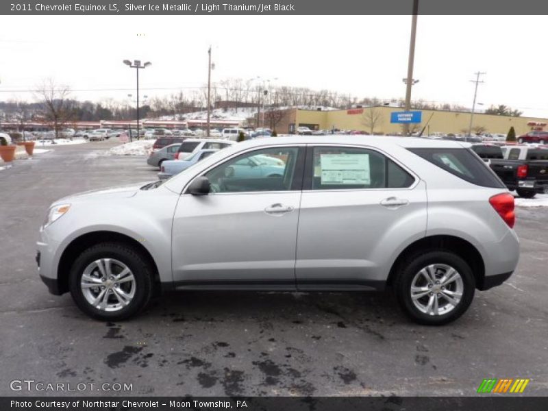 Silver Ice Metallic / Light Titanium/Jet Black 2011 Chevrolet Equinox LS