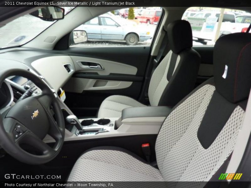 Silver Ice Metallic / Light Titanium/Jet Black 2011 Chevrolet Equinox LS